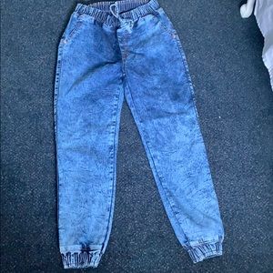 Jean joggers